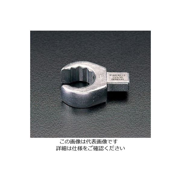 エスコ 10mm オープンリングヘッド EA723SH-10 1個（直送品）