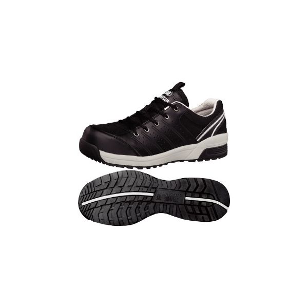 ミドリ安全 JSAA認定 作業靴 プロスニーカー MPN301 22.5cm ブラック 2125055004 1足（直送品）