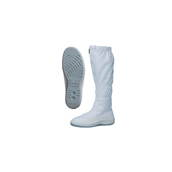 ミドリ安全 作業靴 静電 ブーツ エレパスSU561 先芯なし 24.0cm ホワイト 2100115107 1足（直送品）