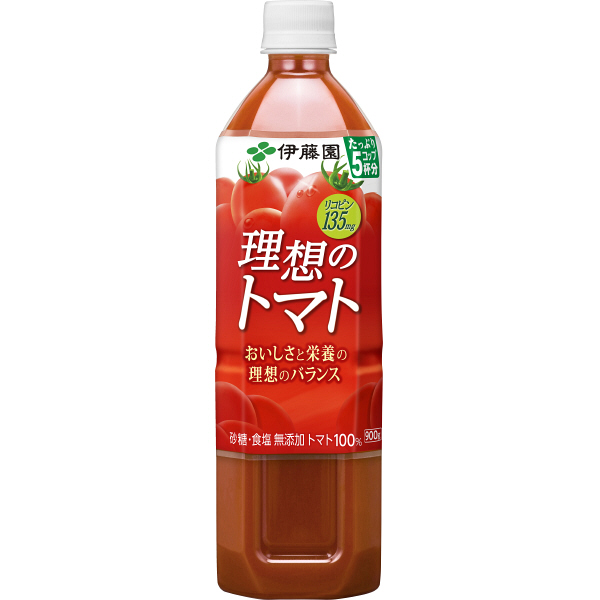 伊藤園　トマトジュース　理想のトマト　900g　1箱（12本入）【野菜ジュース】
