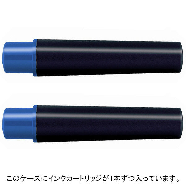 紙用マッキー 太字/細字用カートリッジセット 青 1セット（2本入） RWYT5-BL 水性ペン ゼブラ
