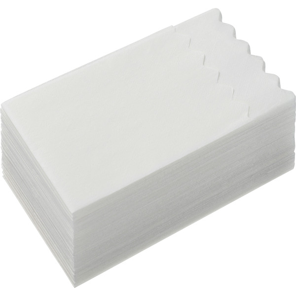 イデシギョー　波型6つ折り　紙ナプキン　白無地　1袋（100枚入）