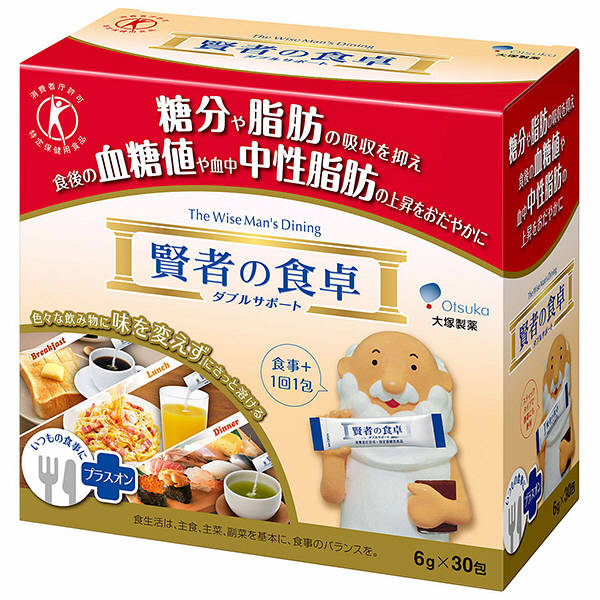 大塚製薬　賢者の食卓ダブルサポート　4987035541219　1箱（6g×30包入）