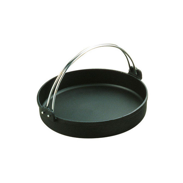 中部コーポレーション トキワ 鉄すきやき鍋 黒ツル付 24cm IH対応 QSK35024（取寄品）