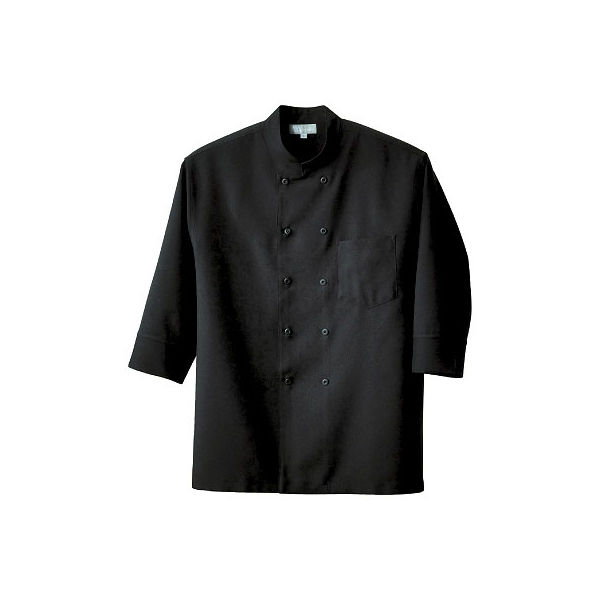 兼用コックシャツ　L　ブラック　861201-010-L