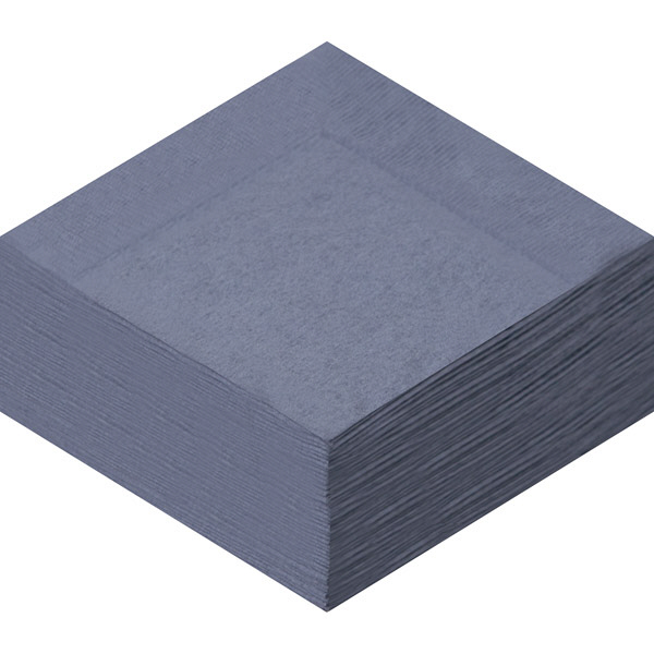 溝端紙工印刷　カラーナプキン　4つ折り　2PLY　キャビア　1セット（200枚：50枚入×4袋）  オリジナル