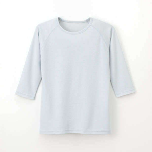 ナガイレーベン 男女兼用Tシャツ （スクラブインナー） 8分袖 シルバーグレー BL SI-5077（取寄品）