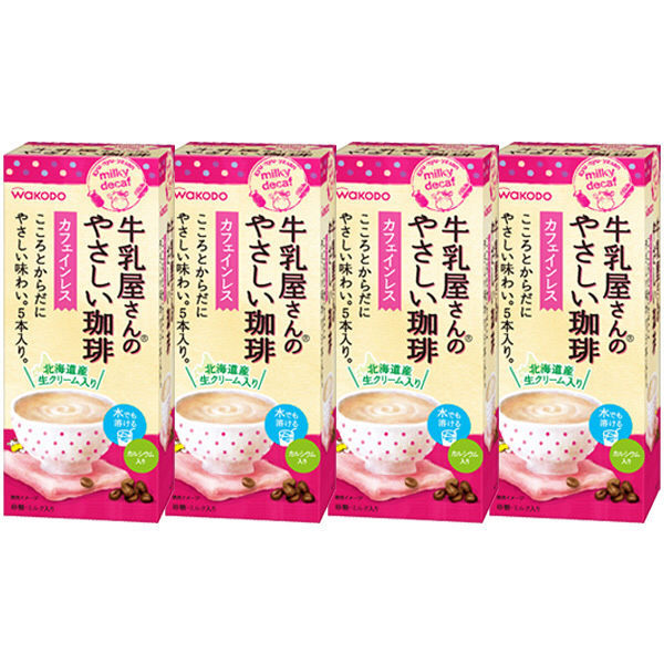 【スティックコーヒー】アサヒグループ食品 WAKODO 牛乳屋さんのやさしい珈琲 1セット（5本入×4箱）