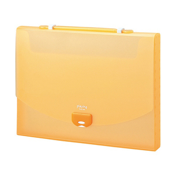 セキセイ　プレイングケース　A4　オレンジ　AP-952-51　（直送品）