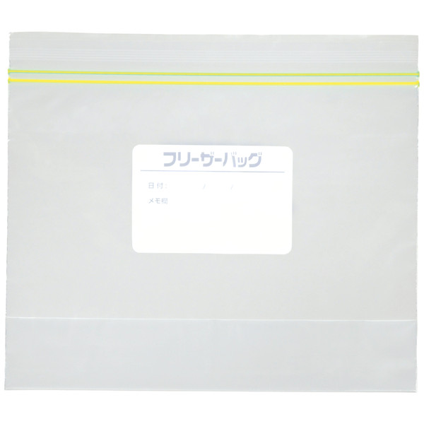 アスクル　業務用フリーザーバッグ　マチ付き　M　1ケース（2000枚：50枚入×40パック）  オリジナル