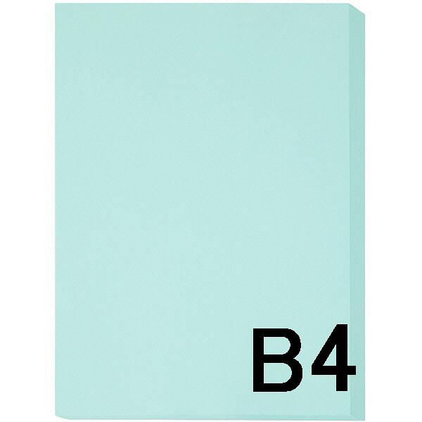 アスクル　カラーペーパー　B4　ライトブルー　1冊（500枚入）  オリジナル