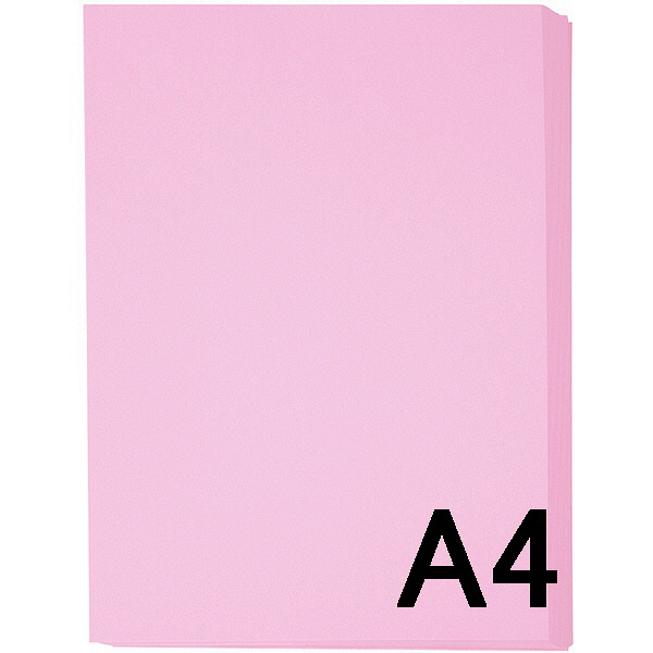 アスクル　カラーペーパー　A4　ピンク　1冊（100枚入）  オリジナル