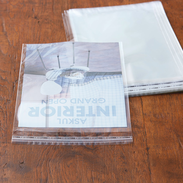 アスクルオリジナル OPP袋（テープ付き） 簡易包装パック A4 テープ付き 透明封筒 1セット（5000枚：500枚入×10袋）  オリジナル