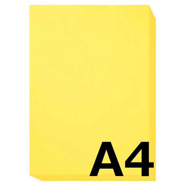 アスクル　カラーペーパー　A4　イエロー　1セット（500枚×3冊入）  オリジナル