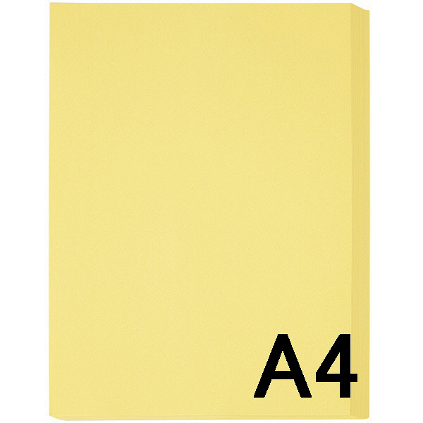 アスクル　カラーペーパー　A4　クリーム　1箱（500枚×10冊入） オリジナル