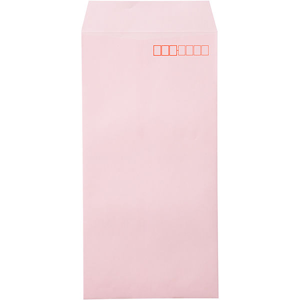 ムトウユニパック ナチュラルカラー封筒 長3 ピンク　テープ付 300枚（100枚×3袋）