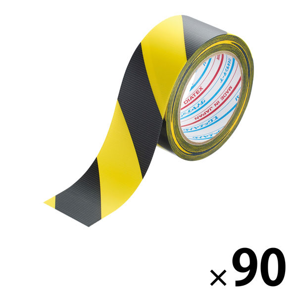 ダイヤテックス パイオラン 安全標示テープ カン TT-06-YB 1セット（90巻入）
