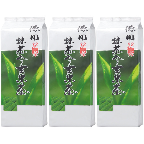 大井川茶園　徳用　抹茶入り玄米茶　1セット（1kg×3袋）