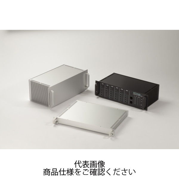 タカチ電機工業 HYRH型取手付ヒートシンク式ラックケース ブラック HYRH88ー43ー33BB 1台 HYRH88-43-33BB（直送品）