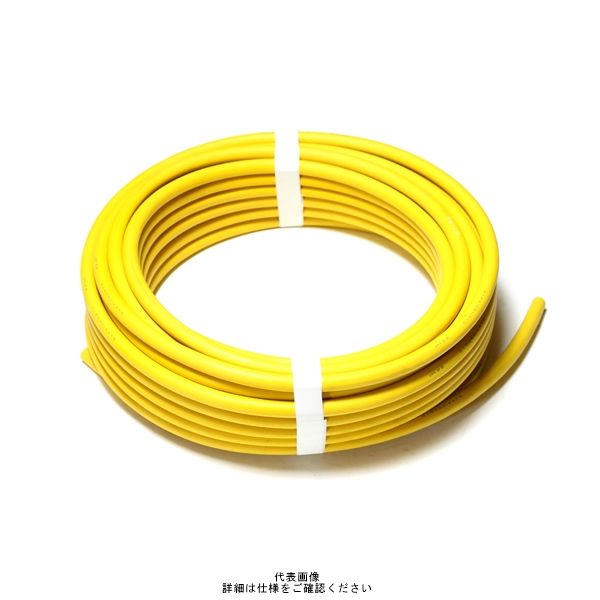 堺電業 カラー溶接用キャプタイヤケーブル 38SQ（黄） 20m WCT 38SQ-20m 1巻（直送品）
