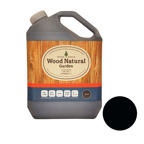 カラーワークス 木部専用保護塗料 Wood Natural ブラック 3492 3.5kg（直送品）