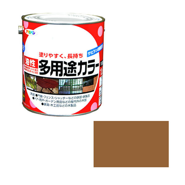 アサヒペン 油性多用途カラー 1.6L （カーキー） 9016576（直送品）