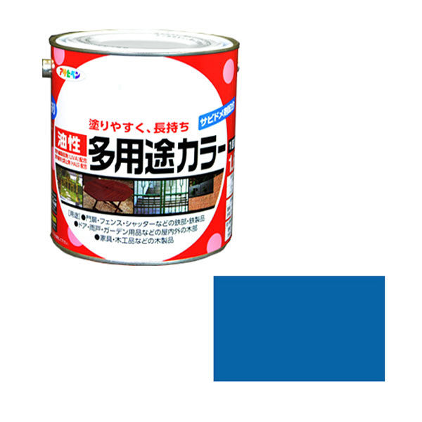 アサヒペン 油性多用途カラー 1.6L （空色） 9016595（直送品）