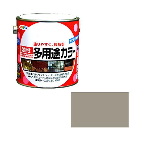 アサヒペン 油性多用途カラー 0.7L （ライトグレー） 9016612（直送品）