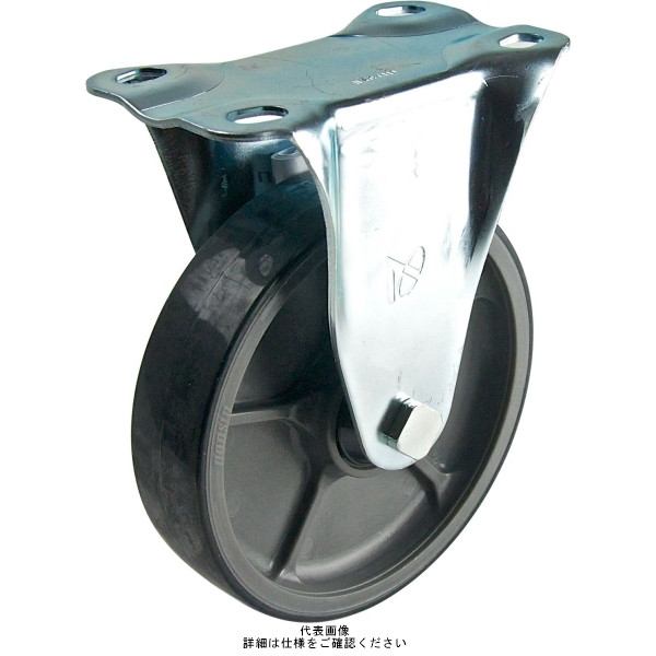 ナンシン 汎用キャスター固定タイプ 150mmゴム・グレー車輪付 SKCー150CNCグレー SKC-150CNCグレー 1セット(4個)（直送品）