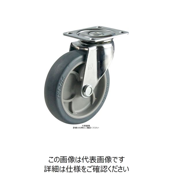 ナンシン（nansin） 一般キャスター自在タイプ 125mmウレタン車輪付 TM-125UM 1セット（4個）（直送品）