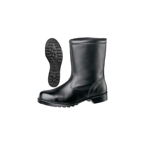 ミドリ安全 JIS規格 安全靴 半長靴 V2400N 24.0cm ブラック 1040005607 1足（直送品）