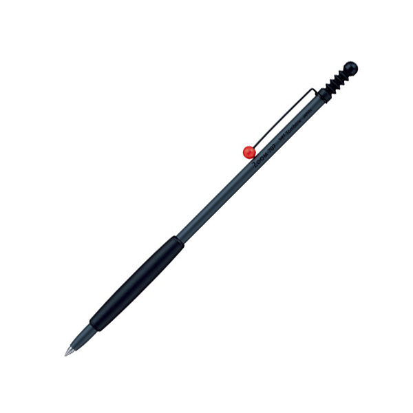 トンボ鉛筆 ボールペン 油性 ZOOM（ズーム）707 0.7mm グレー/ブラック BC-ZS1 1本（直送品）