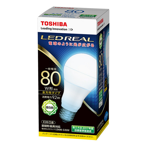 東芝 LED全配光80W昼白色 LDA9N-G/80W（直送品）