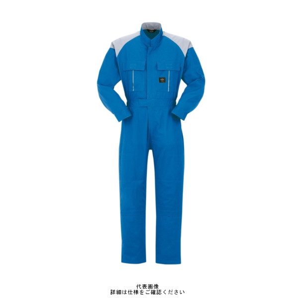 ヤマタカ ツナギ服 ブルー×ライトグレー M 4000ー1ーM 4000-1-M 1枚（直送品）