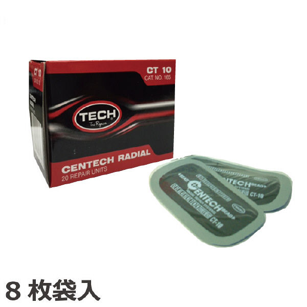 TECH ラジアルパッチ 8枚袋入 CT-10-8 1セット（直送品）