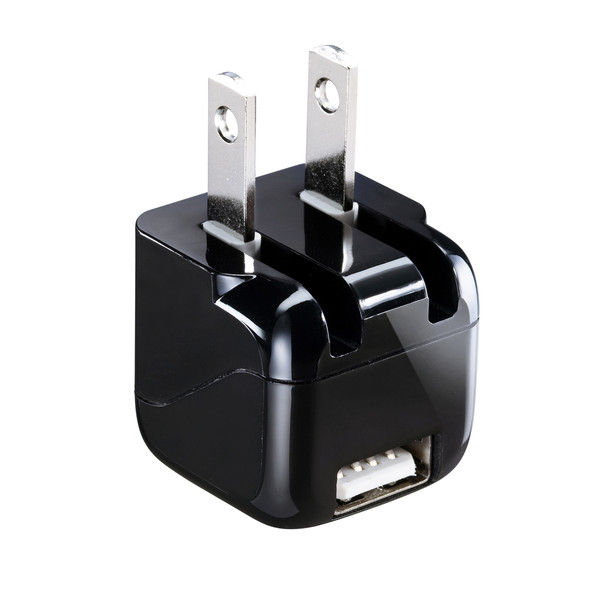 サンワサプライ 超小型USB充電器（1A出力・ブラック） ACA-IP32BKN 1個（直送品）