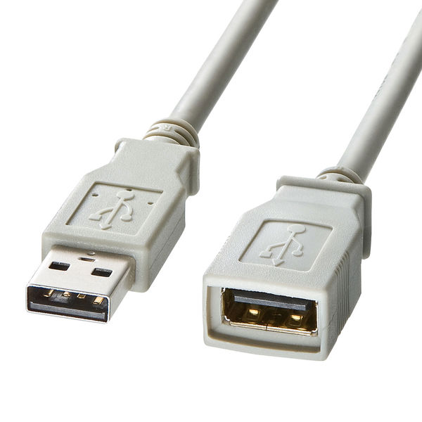 USB Aケーブル　USB-A（オス）USB-A（メス）　2m　USB2.0　KB-USB-E2K2　サンワサプライ　1本