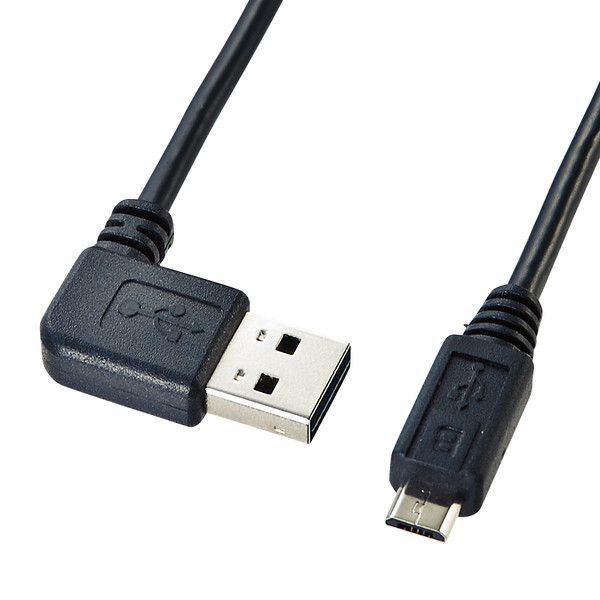 USBケーブル　両面USB-A（オス）MicroB（オス）　2m　USB2.0　KU-RMCBL2　サンワサプライ　1本（直送品）