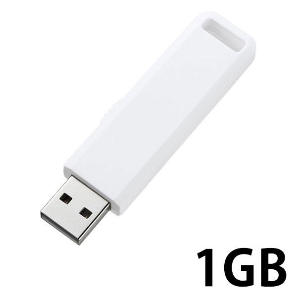サンワサプライ USB2.0 メモリ UFD-SL1GWN 1個（直送品）