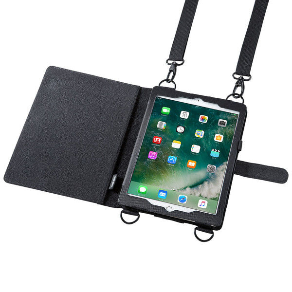 サンワサプライ ショルダーベルト付きケース （iPad Pro9.7 / iPad Air2兼用） PDA-IPAD911 1個（直送品）