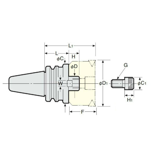 日研工作所 ショルダーカッタアーバ BT40-FMC32-60 1台（直送品）