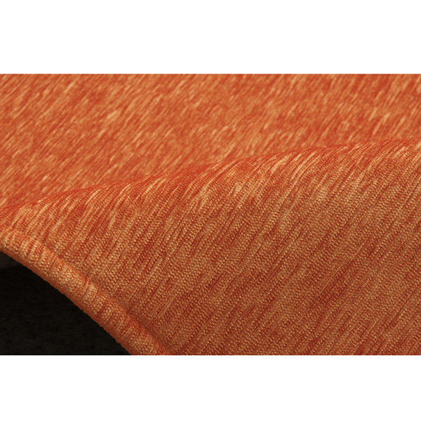 イケヒコ ラグ 洗える 無地カラー 選べる7色 『モデルノ』 オレンジ 約185×185cm 1292340205502 1枚（直送品）
