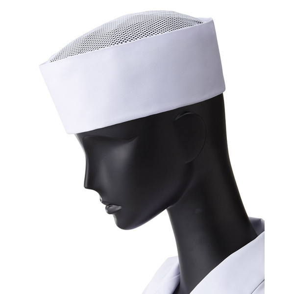 天メッシュ丸帽 S ホワイト 3-0001 1個 サーヴォ（旧サンペックスイスト）（直送品）