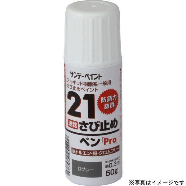 サンデーペイント 21さび止めペンPro D赤さび 50g #2001E6（直送品）