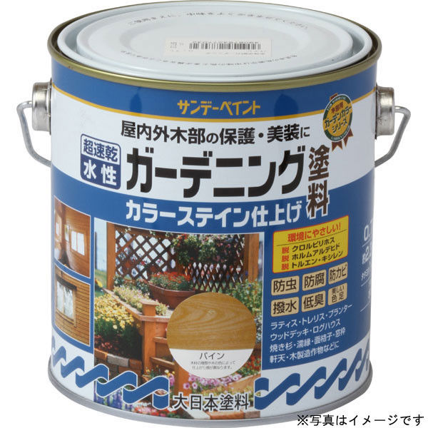 サンデーペイント 水性ガーデニングカラーステイン 透明 700ml #265206（直送品）