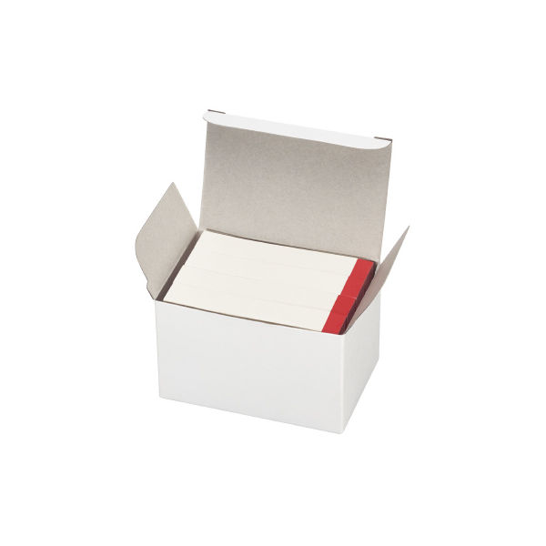 コクヨ 再生紙ふせん<K2> 75×12.5 白（赤帯）色 K2メ-R7512WX20 1セット（100冊：20冊入×5箱）（直送品）