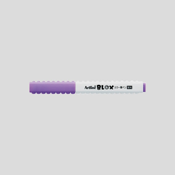 シヤチハタ BLOX カラー筆ペン蛍光 パープル KTX-FF-V（取寄品）