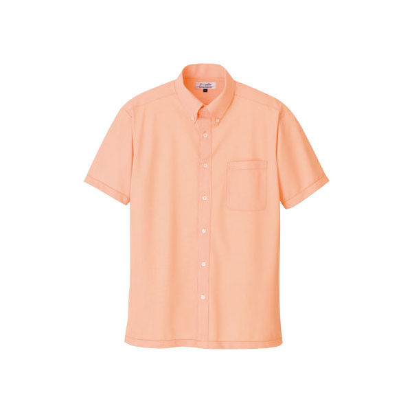 明石スクールユニフォームカンパニー 男女兼用半袖シャツ オレンジ L UZQ714-10-L（直送品）