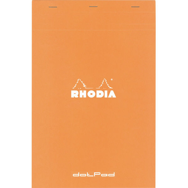 RHODIA(ロディア) dotPad(ドットパッド) No.19 ドット方眼 オレンジ cf19558 1セット(2冊入)（直送品）