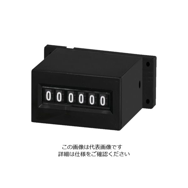 ライン精機 電磁カウンター（リセットナシ） 6桁 5.3×2.6mm MCU-6C AC100V 1個 838-3793（直送品）